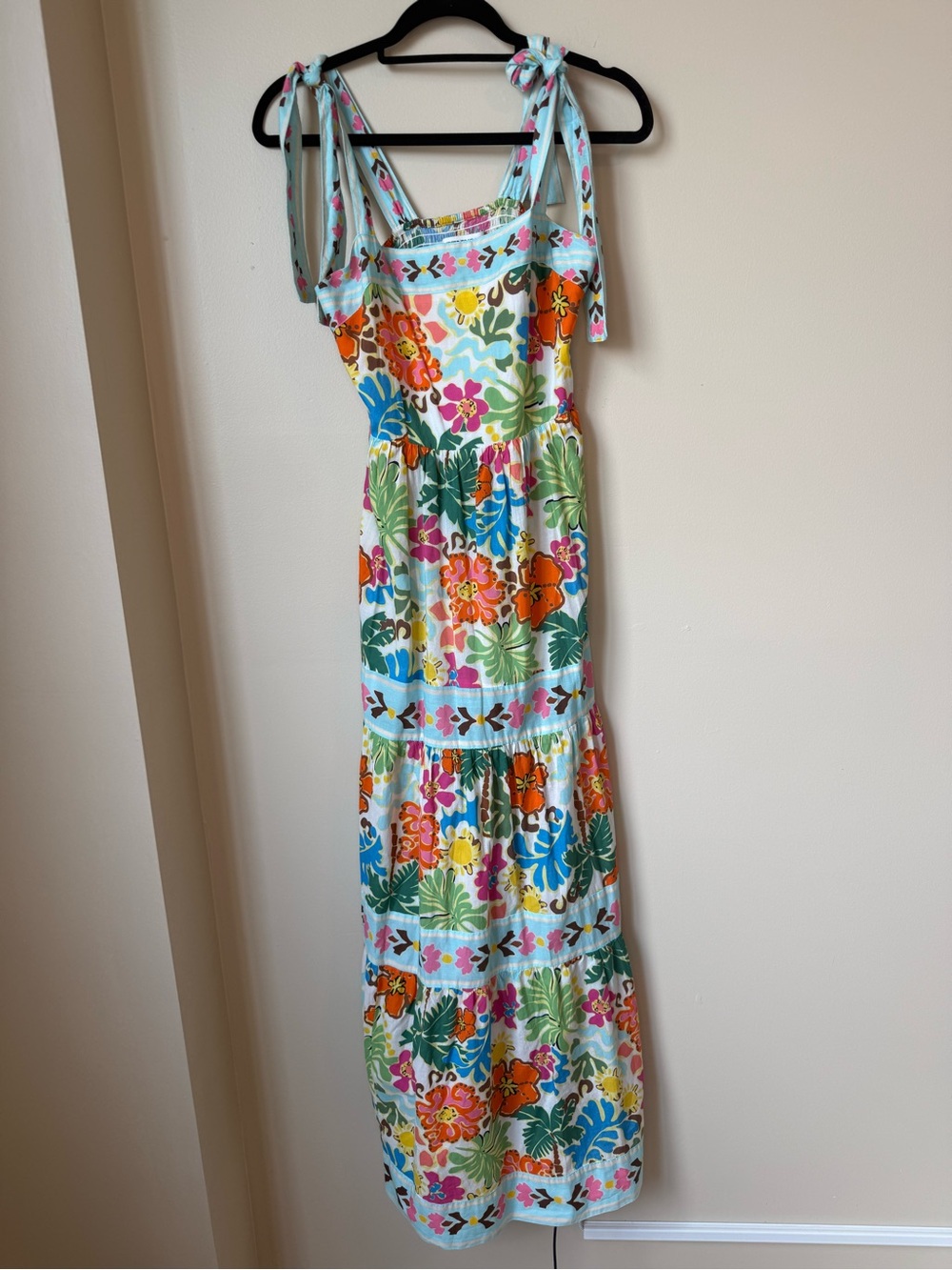 Beach Riot Charlotte Colorful Floral Maxi Dress Size Medium - Picture 2 of 14